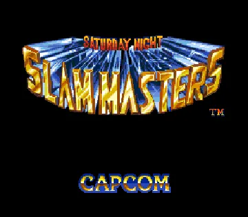 Saturday Night Slammasters (Europe) screen shot title